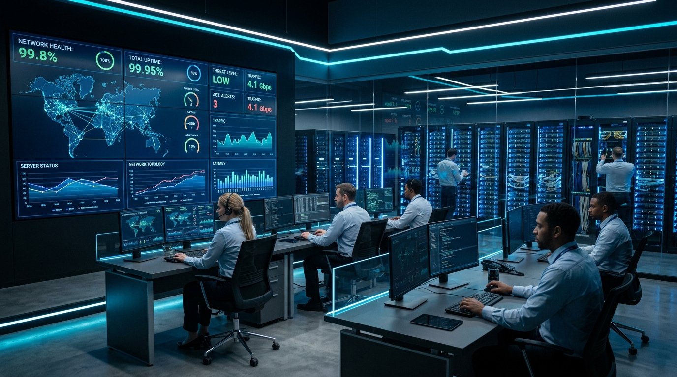 Enterprise Network Operations Center (NOC) and Data Center Infrastructure