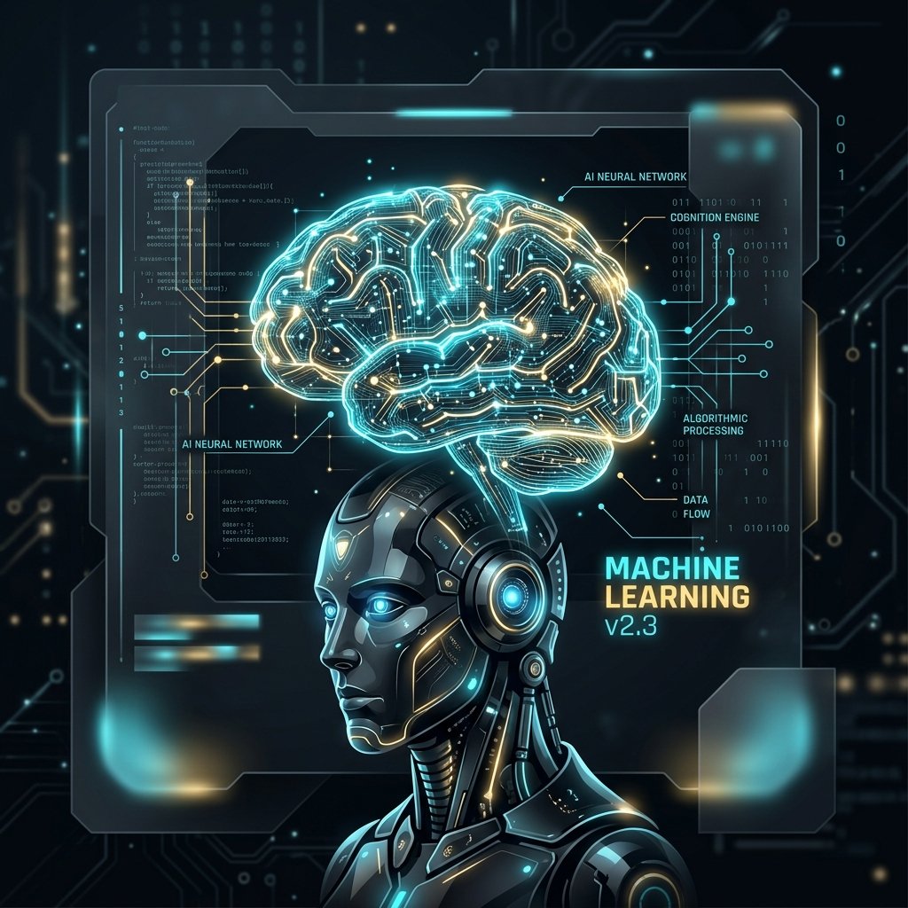 Futuristic AI Brain
